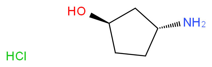 rel-(1R,3R)-3-aminocyclopentan-1-ol hydrochloride_分子结构_CAS_124555-33-5