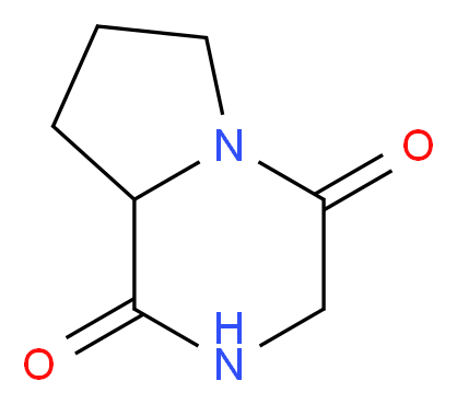 octahydropyrrolo[1,2-a]piperazine-1,4-dione_分子结构_CAS_3705-27-9