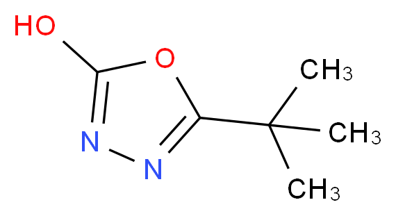 5-tert-Butyl-1,3,4-oxadiazol-2-ol_分子结构_CAS_)
