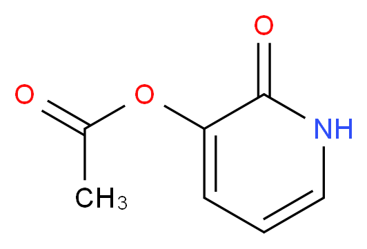 2-oxo-1,2-dihydropyridin-3-yl acetate_分子结构_CAS_61296-14-8