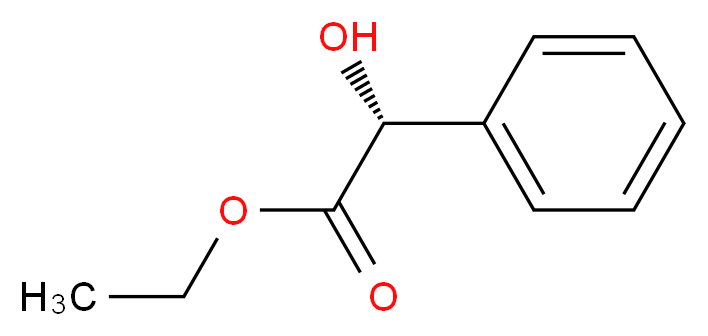 ethyl (2R)-2-hydroxy-2-phenylacetate_分子结构_CAS_10606-72-1