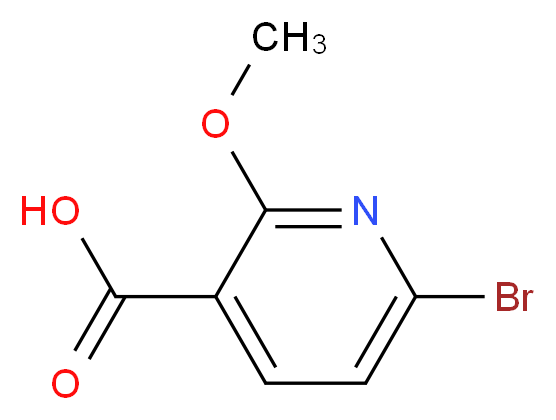 6-bromo-2-methoxypyridine-3-carboxylic acid_分子结构_CAS_1060806-62-3