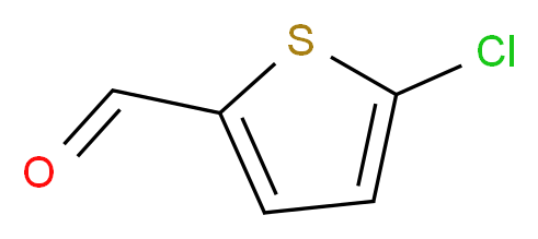 5-chlorothiophene-2-carbaldehyde_分子结构_CAS_7283-96-7