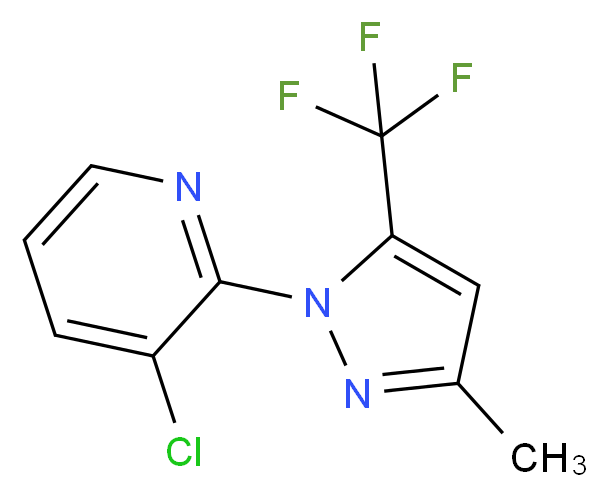 3-Chloro-2-(3-methyl-5-(trifluoromethyl)-1H-pyrazol-1-yl)pyridine_分子结构_CAS_1150164-52-5)