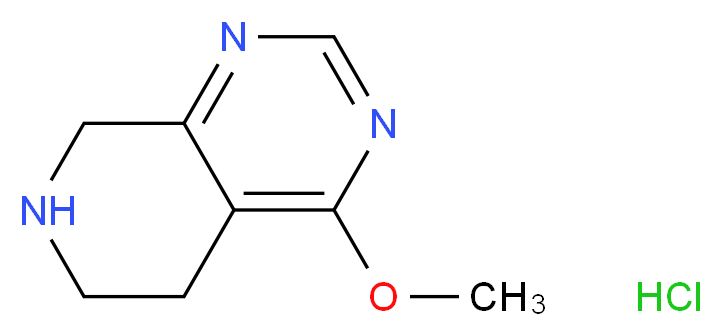 5,6,7,8-Tetrahydro-4-methoxypyrido[3,4-d]pyrimidine hydrochloride_分子结构_CAS_1187830-77-8)