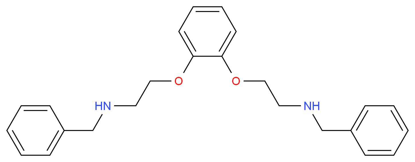 benzyl(2-{2-[2-(benzylamino)ethoxy]phenoxy}ethyl)amine_分子结构_CAS_340963-59-9