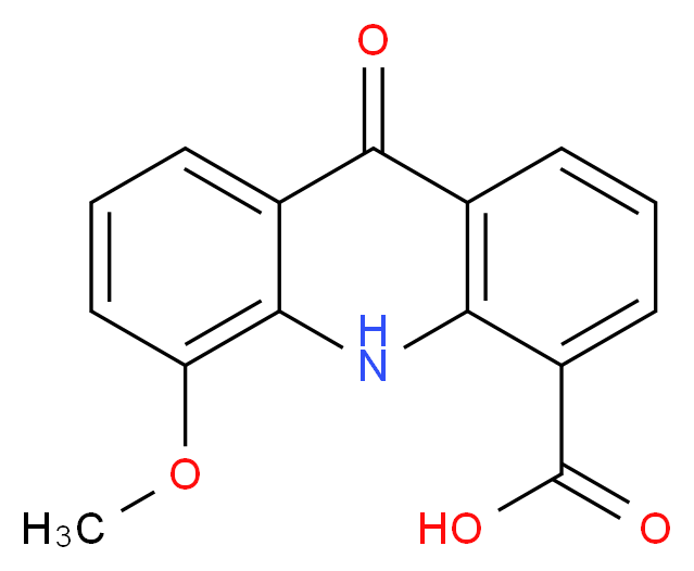 5-Methoxy-9-oxo-9,10-dihydroacridine-4-carboxylic acid_分子结构_CAS_)