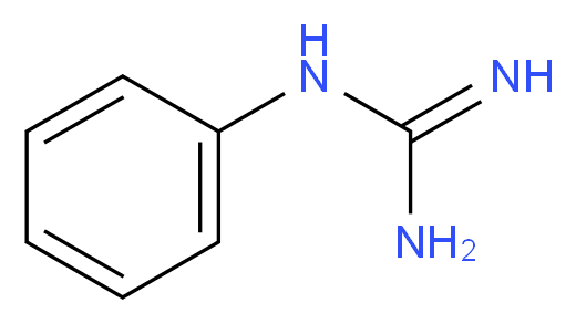 1-phenylguanidine_分子结构_CAS_2002-16-6