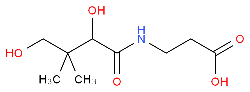 Pantothenic acid_分子结构_CAS_599-54-2)