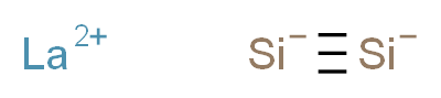 $l^{2}-lanthanum(2+) ion disilyne_分子结构_CAS_12056-90-5