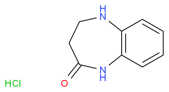 2,3,4,5-tetrahydro-1H-1,5-benzodiazepin-2-one hydrochloride_分子结构_CAS_36332-50-0