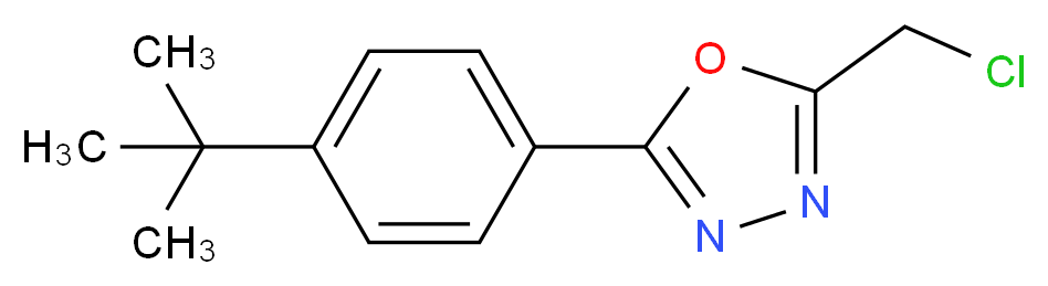 2-[4-(tert-Butyl)phenyl]-5-(chloromethyl)-1,3,4-oxadiazole_分子结构_CAS_)