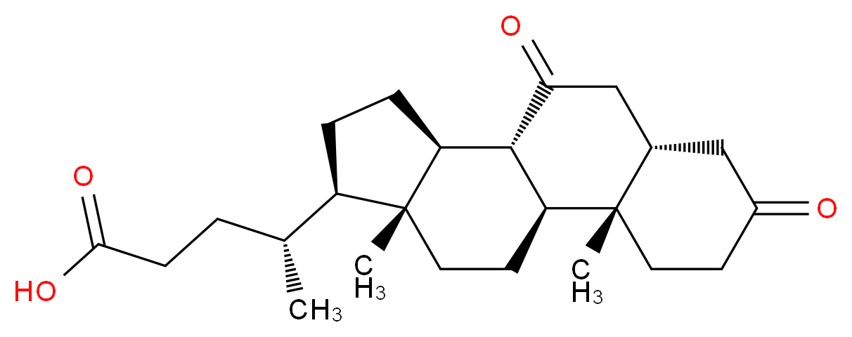 (4R)-4-[(1S,2S,7S,10R,11S,14R,15R)-2,15-dimethyl-5,9-dioxotetracyclo[8.7.0.0<sup>2</sup>,<sup>7</sup>.0<sup>1</sup><sup>1</sup>,<sup>1</sup><sup>5</sup>]heptadecan-14-yl]pentanoic acid_分子结构_CAS_859-97-2