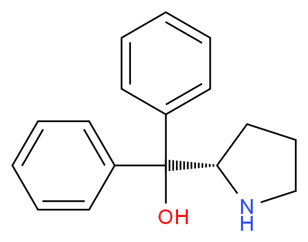 (2R)-(+)-2-[Hydroxy(diphenyl)methyl]pyrrolidine_分子结构_CAS_22348-32-9)