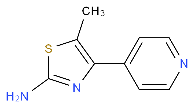 5-METHYL-4-PYRIDIN-4-YL-THIAZOL-2-YLAMINE_分子结构_CAS_206555-50-2)