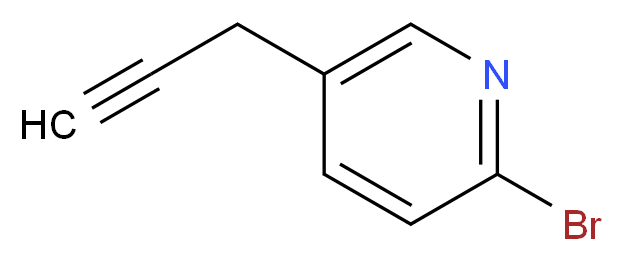 2-bromo-5-(prop-2-yn-1-yl)pyridine_分子结构_CAS_1196146-26-5