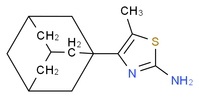 4-Adamantan-1-yl-5-methyl-thiazol-2-ylamine_分子结构_CAS_)