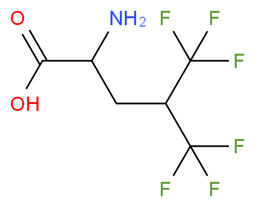 2-amino-5,5,5-trifluoro-4-(trifluoromethyl)pentanoic acid_分子结构_CAS_16063-98-2