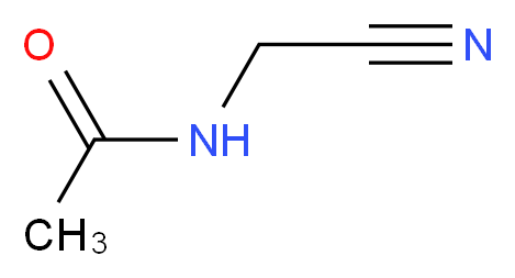 N-(cyanomethyl)acetamide_分子结构_CAS_4814-80-6