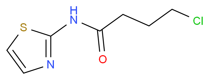 4-Chloro-N-(1,3-thiazol-2-yl)butanamide_分子结构_CAS_37762-99-5)