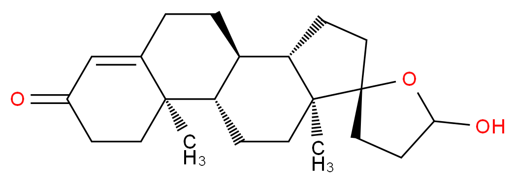 6,7-Dihydro Canrenone Lactol _分子结构_CAS_52520-27-1)