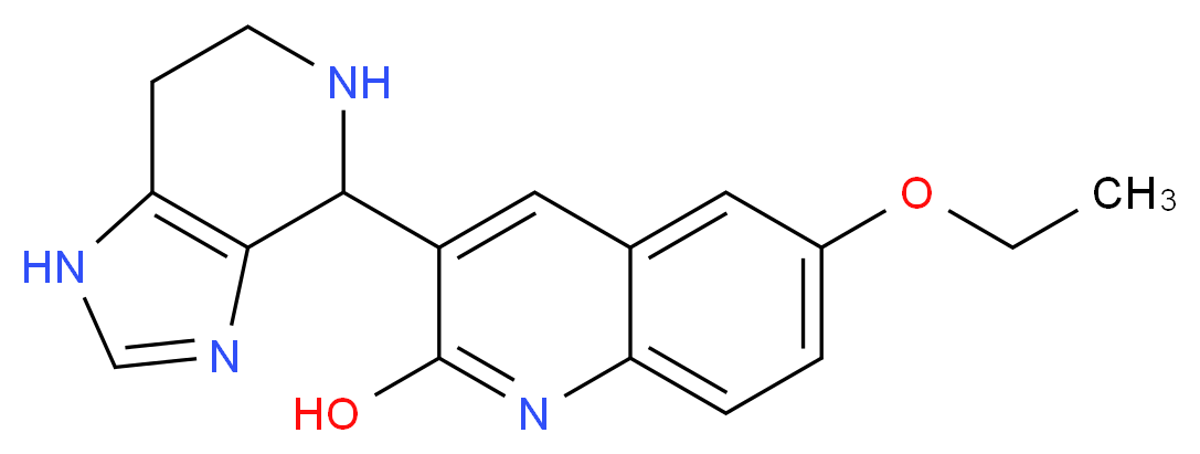 6-ethoxy-3-(4,5,6,7-tetrahydro-1H-imidazo[4,5-c]pyridin-4-yl)quinolin-2-ol_分子结构_CAS_)
