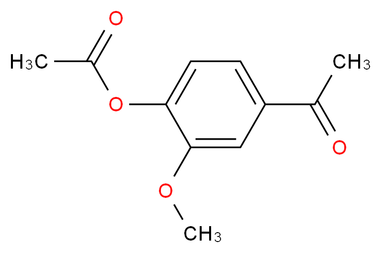 4-acetyl-2-methoxyphenyl acetate_分子结构_CAS_54771-60-7