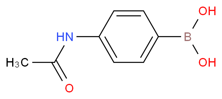 4-乙酰胺基苯硼酸_分子结构_CAS_101251-09-6)