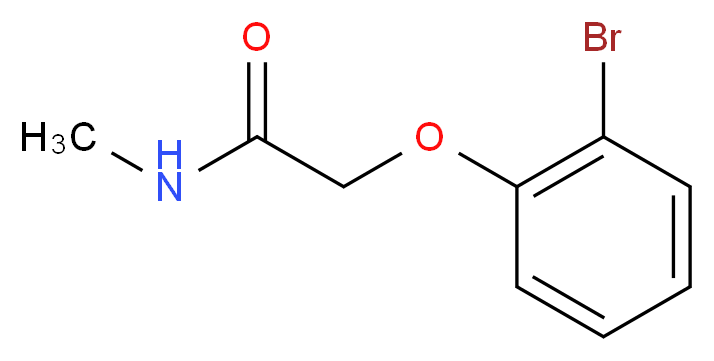 2-(2-Bromophenoxy)-N-methylacetamide_分子结构_CAS_863411-69-2)