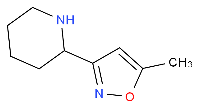 2-(5-methyl-1,2-oxazol-3-yl)piperidine_分子结构_CAS_1211509-70-4