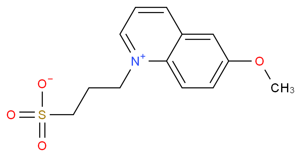 6-methoxy-1-(3-sulfonatopropyl)quinolin-1-ium_分子结构_CAS_83907-40-8