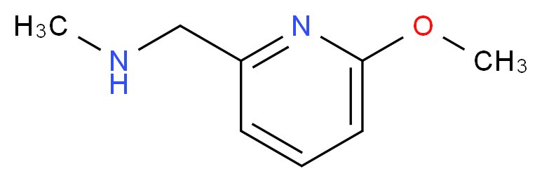 1-(6-methoxypyridin-2-yl)-N-methylmethanamine_分子结构_CAS_1060806-94-1)