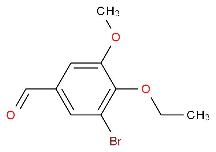 3-Bromo-4-ethoxy-5-methoxybenzaldehyde_分子结构_CAS_90109-65-2)