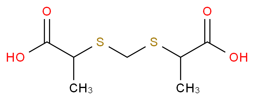 2-({[(1-carboxyethyl)sulfanyl]methyl}sulfanyl)propanoic acid_分子结构_CAS_98962-98-2