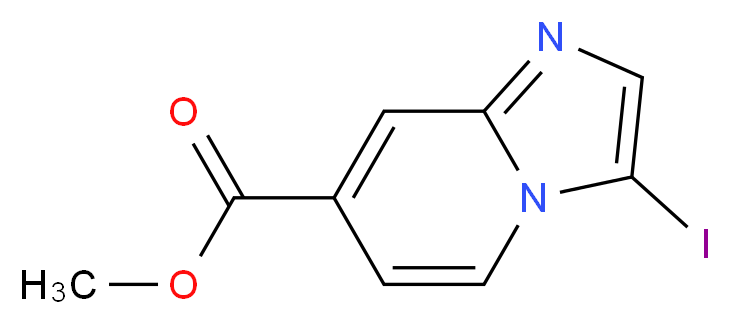 Methyl 3-iodoimidazo[1,2-a]pyridine-7-carboxylate_分子结构_CAS_)