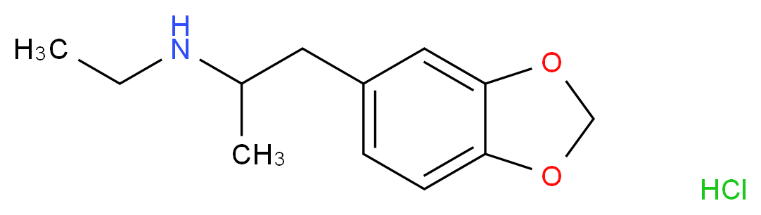 rac 3,4-Methylenedioxy-N-ethyl Amphetamine Hydrochloride_分子结构_CAS_74341-78-9)