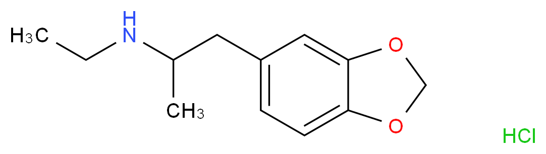 (±)-3,4-Methylenedioxy-N--ethyl-amphetamine hydrochloride_分子结构_CAS_74341-78-9)