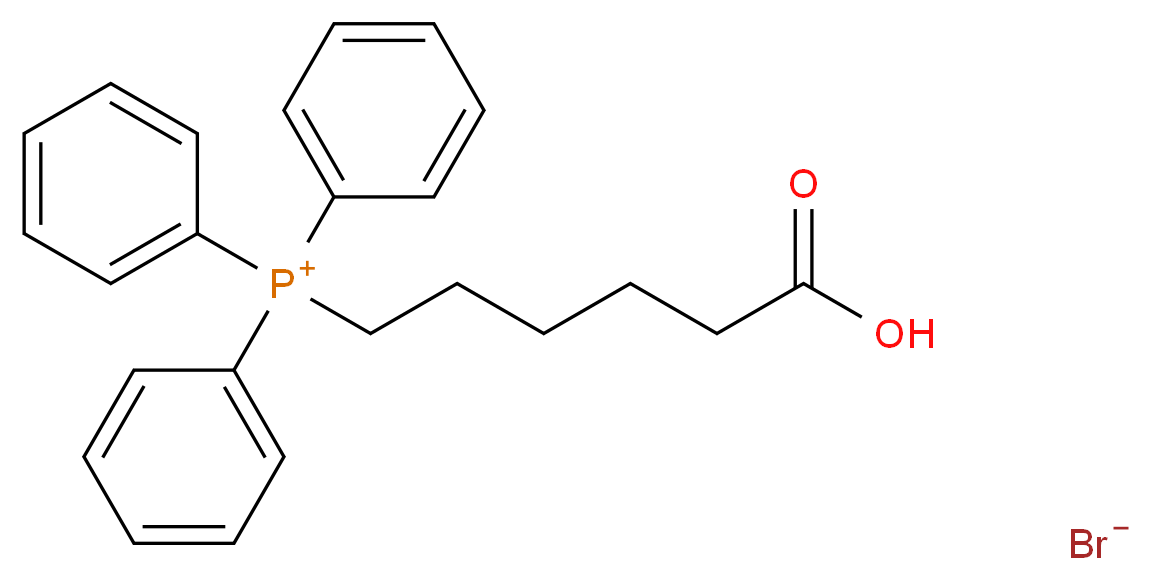 (5-羧基戊基)三苯基溴化磷_分子结构_CAS_50889-29-7)