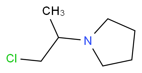 1-(1-chloropropan-2-yl)pyrrolidine_分子结构_CAS_58414-76-9