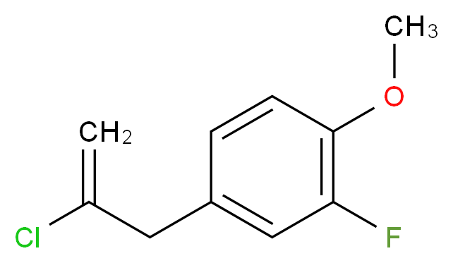4-(2-Chloroallyl)-2-fluoroanisole_分子结构_CAS_)