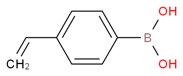 4-Vinylphenylboronic acid_分子结构_CAS_2156/4/9)