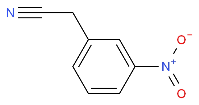 3-Nitrobenzyl cyanide_分子结构_CAS_621-50-1)