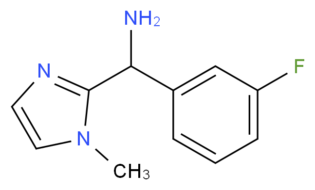 (3-fluorophenyl)(1-methyl-1H-imidazol-2-yl)methylamine_分子结构_CAS_)
