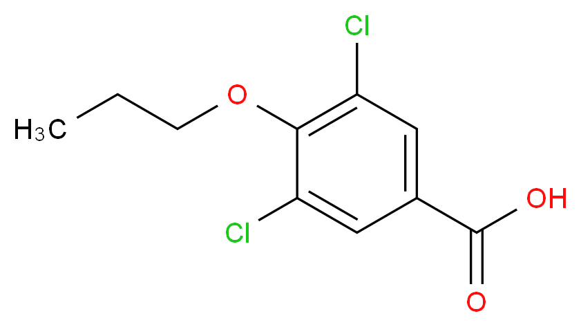 3,5-dichloro-4-propoxybenzoic acid_分子结构_CAS_41490-09-9