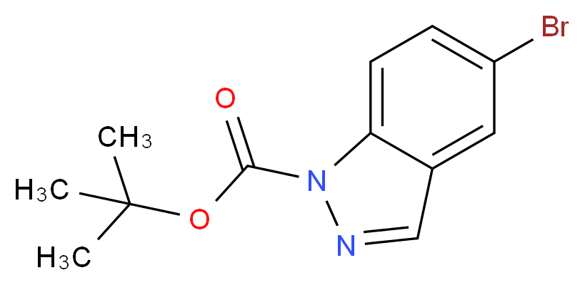 tert-Butyl 5-bromo-1H-indazole-1-carboxylate_分子结构_CAS_651780-02-8)