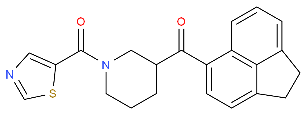 1,2-dihydro-5-acenaphthylenyl[1-(1,3-thiazol-5-ylcarbonyl)-3-piperidinyl]methanone_分子结构_CAS_)