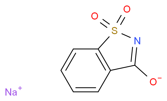 SACCHARIN SODIUM SALT_分子结构_CAS_128-44-9)