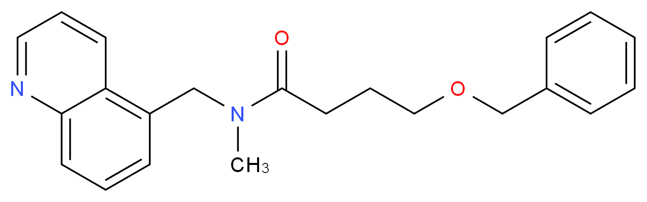 4-(benzyloxy)-N-methyl-N-(5-quinolinylmethyl)butanamide_分子结构_CAS_)