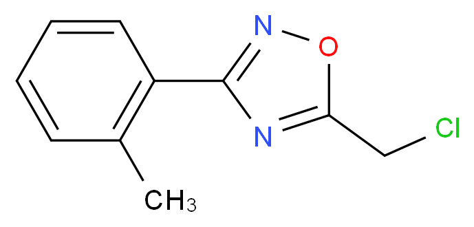 5-(Chloromethyl)-3-(2-methylphenyl)-1,2,4-oxadiazole_分子结构_CAS_60580-24-7)