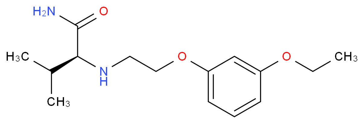 (2S)-2-{[2-(3-ethoxyphenoxy)ethyl]amino}-3-methylbutanamide_分子结构_CAS_)
